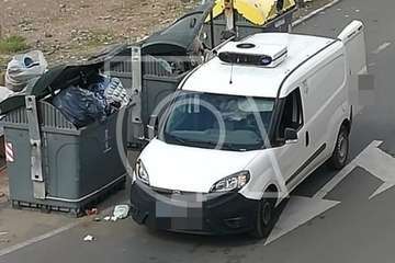 Caserones Altos denuncia el vertido de cajas de pollo que chorrean sangre en contenedores de basura/TA.
